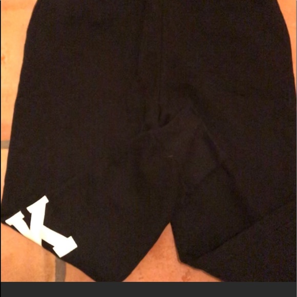 VS PINK SKINNY JOGGERS SUPER RARE PURE BLACK SZ LG - Picture 4 of 6